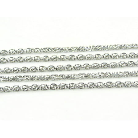 33ft Stainless Steel Twisted Cross Curb Chains Findings Fit for Jewelry Making &DIY SC-1010-C